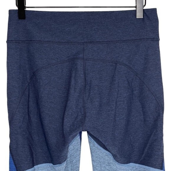 Outdoor Voices Leggings Large Blue 7/8 Tri Tone Warmup Leggings Colorblock - Picture 6 of 9